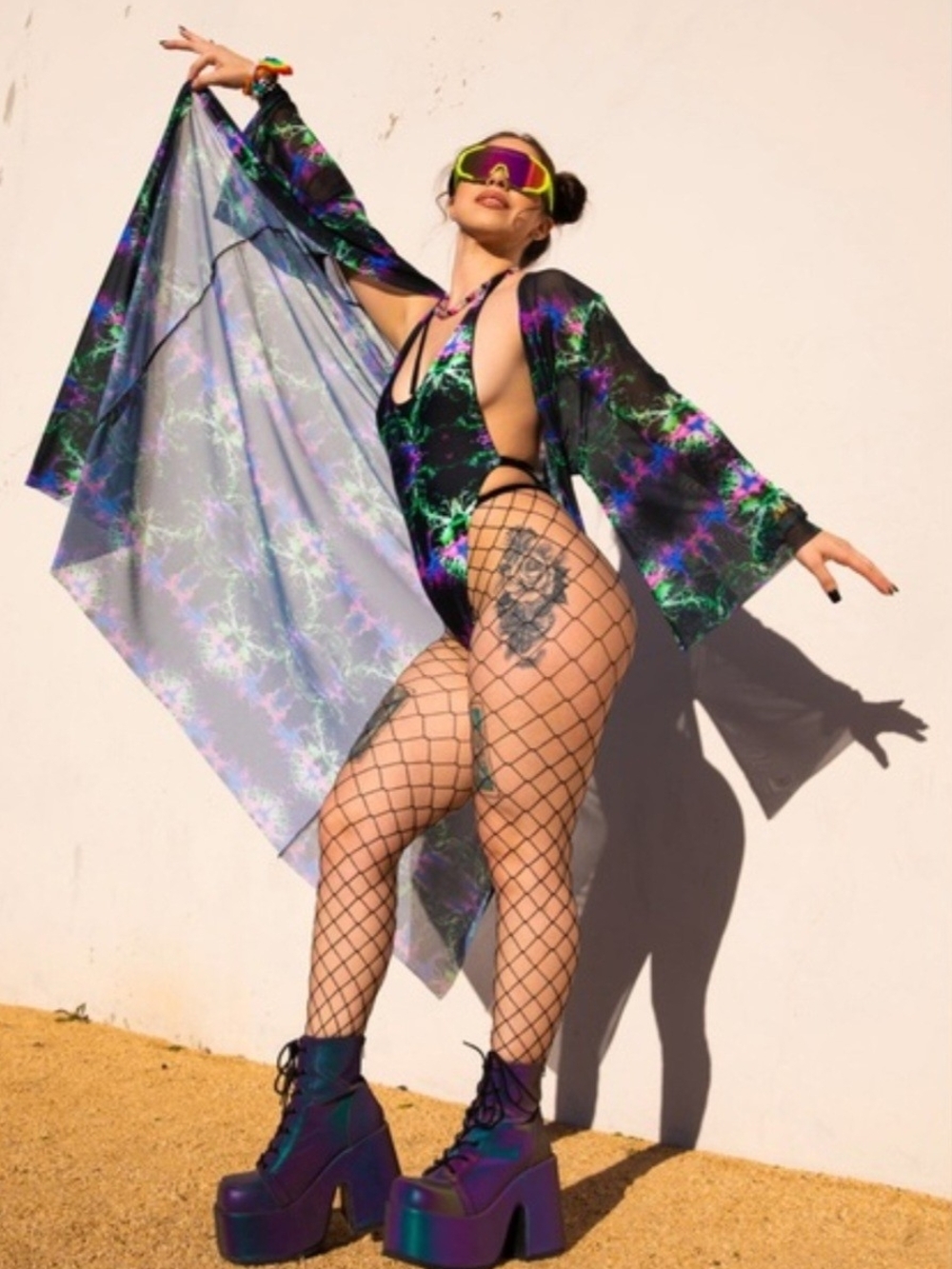Freedom Rave Wear Nova Temptation Bodysuit